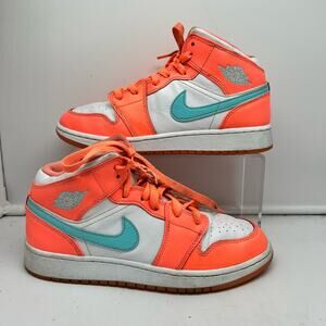 Nike Air Jordan Shoes Youth 6 Crimson Pulse White Womens 7.5 555112-814